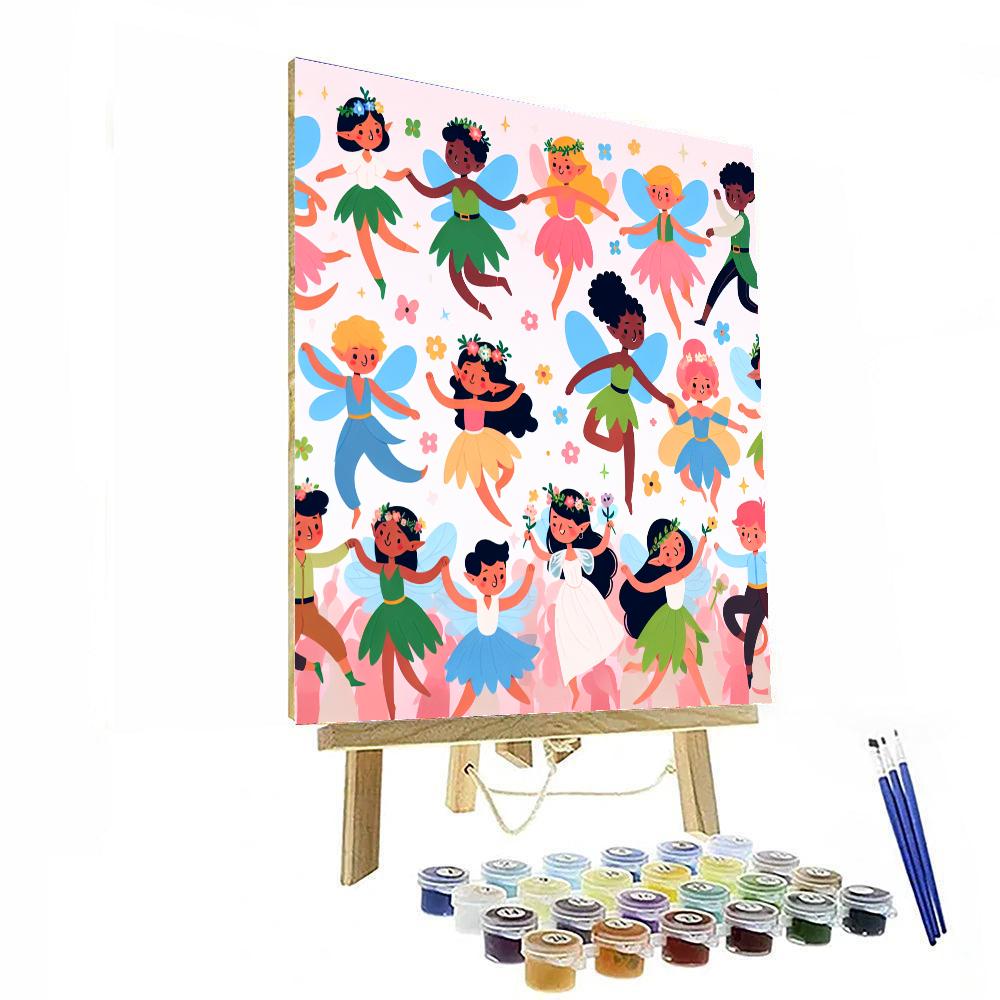 Colorful Fairy Parade Painting By Numbers Kit