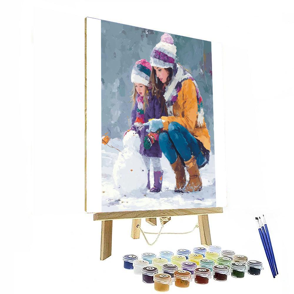 Charming Snow Day Paint By Numbers Kits