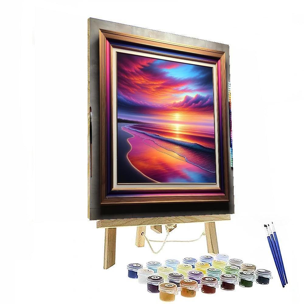 Majestic Oceanfront Sunset Paint By Numbers Kits