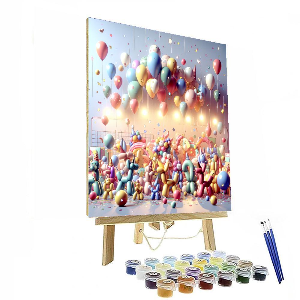 Balloon Animal Fiesta Numbered Painting Kits