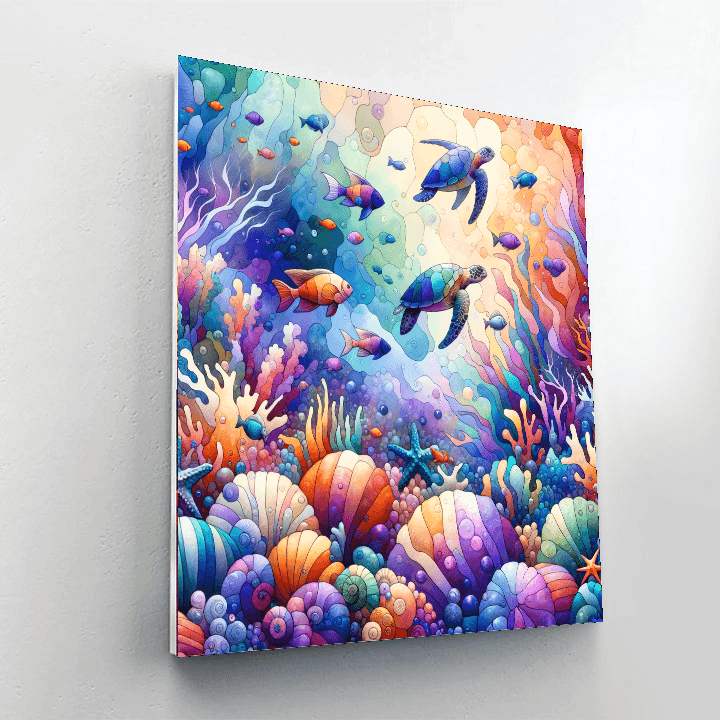 Whimsical Ocean Treasures Paint By Numbers