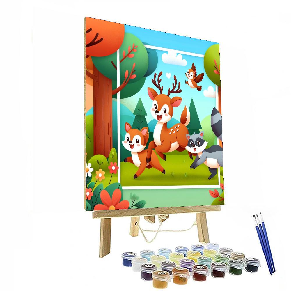 Forest Fun Adventure DIY Paint By Numbers
