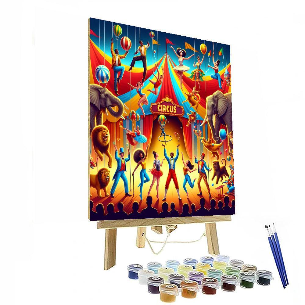 Lively Circus Extravaganza DIY Paint By Numbers