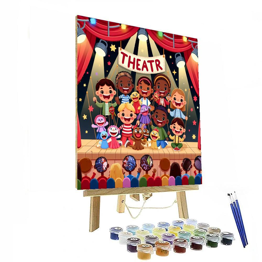 Magical Puppet Theater Paint By Number