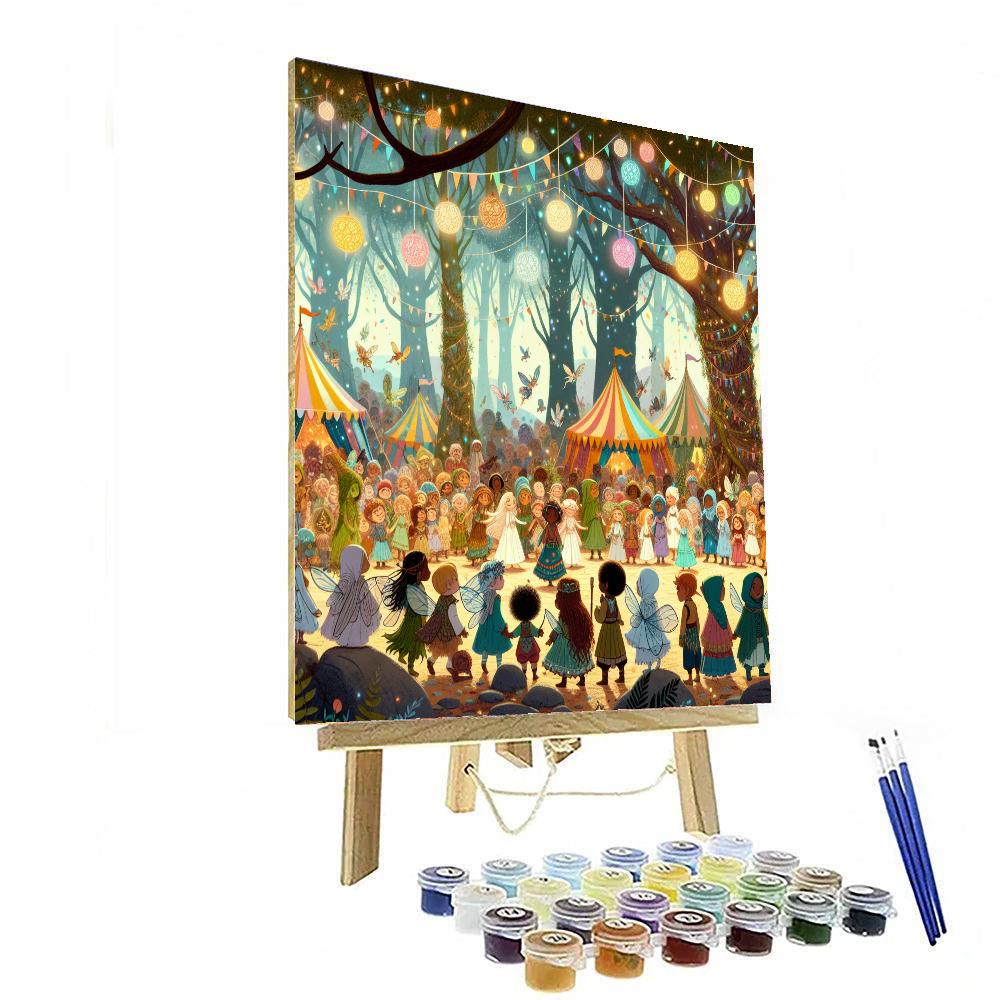 Forest Fantasy Fair DIY Paint By Numbers
