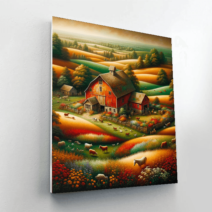 Charming Farmhouse Retreat Paint By Number