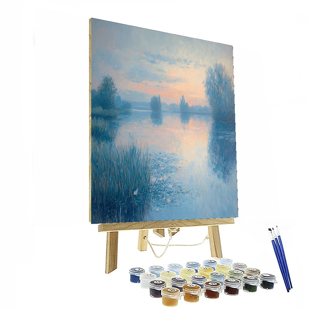 Claude Monet Inspired Peaceful Retreat  Paint By Numbers Art