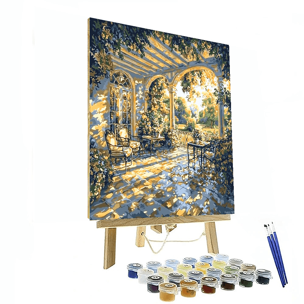 Johannes Vermeer Inspired Vermeer's Sunlit Veranda  Painting By Numbers Kit