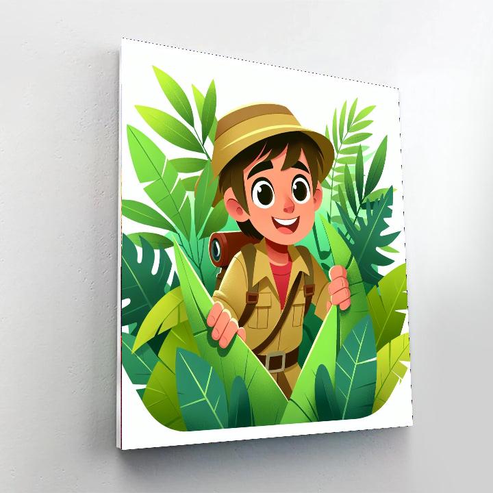 Explorers' Jungle Quest Painting Number Kit