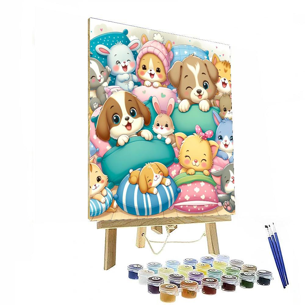 Cozy Cuddle Party Paint By Number