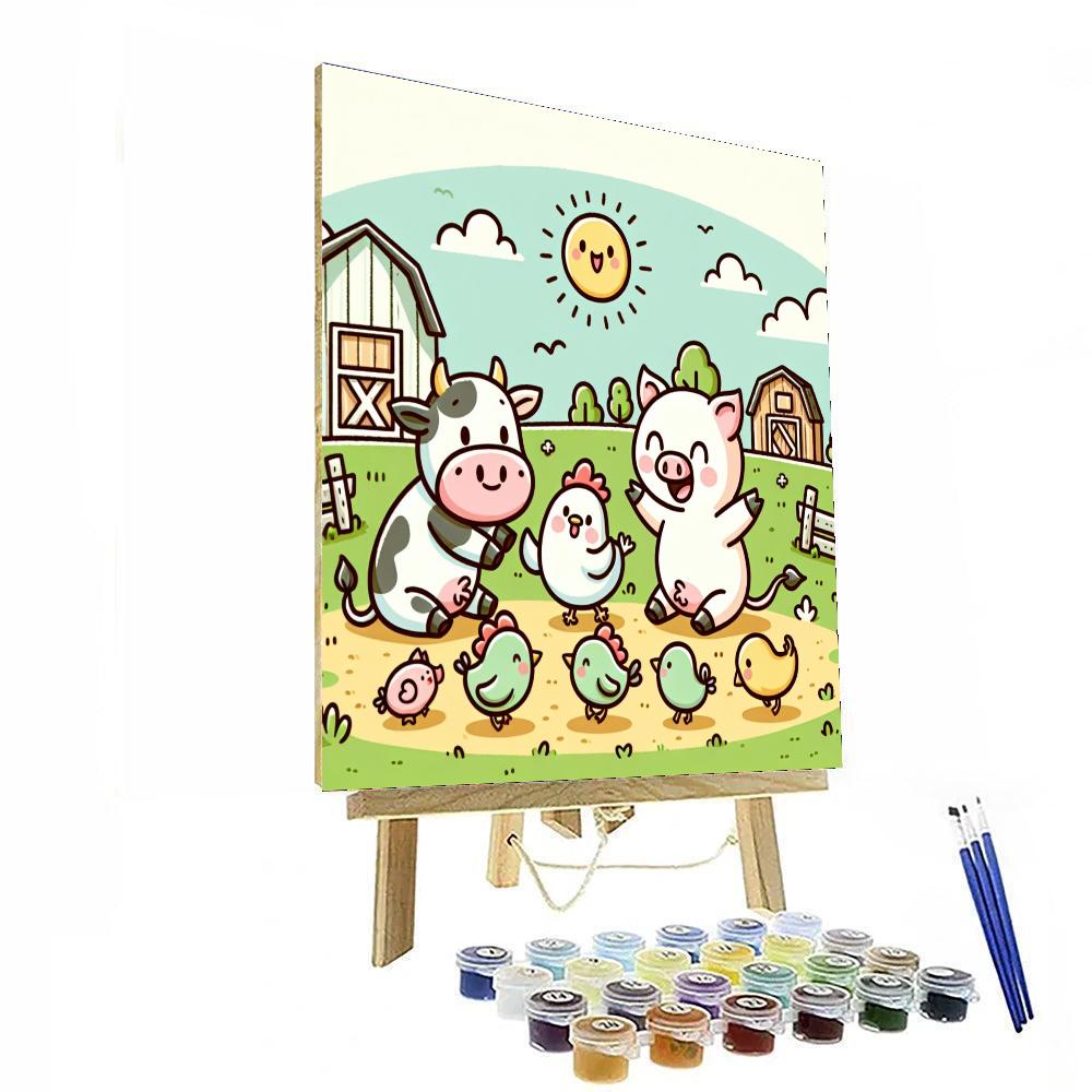 Merry Farm Friends Paint By Numbers Art