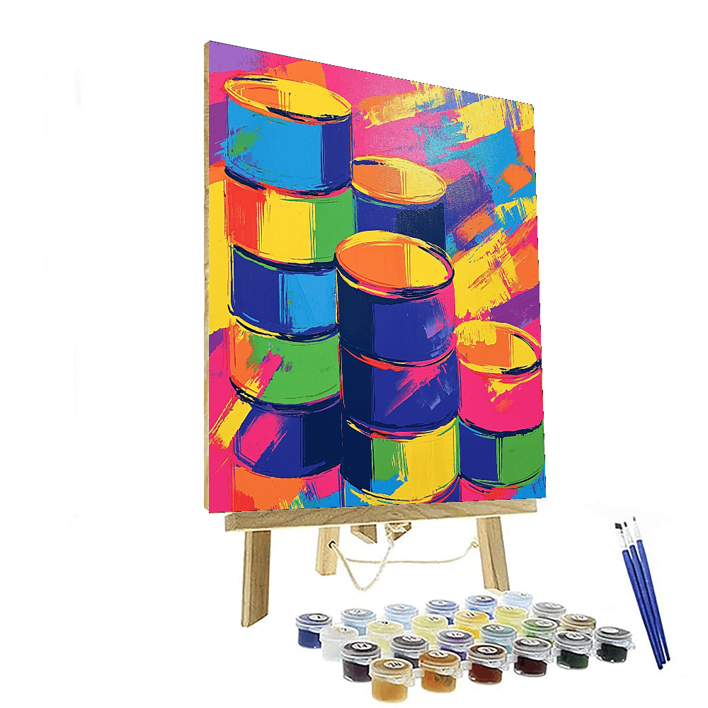 Andy Warhol Inspired Retro Vibes  Paint By Numbers Art