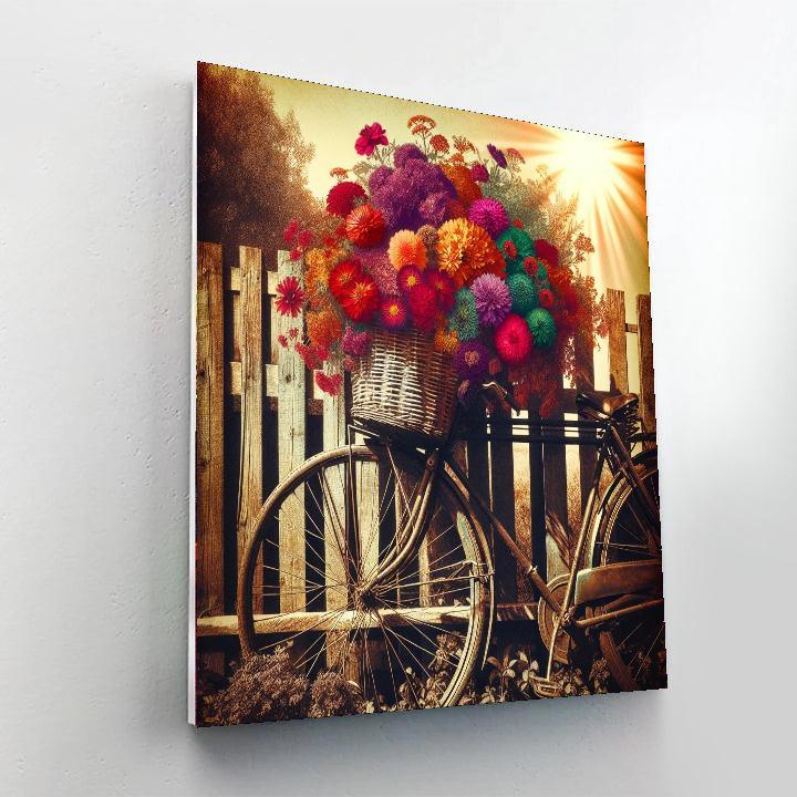 Retro Bicycle Daydream Paint By Numbers Kits