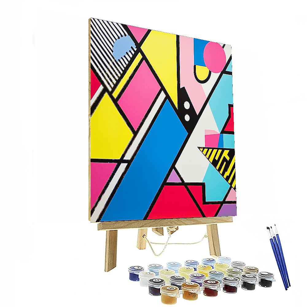 Roy Lichtenstein Inspired Retro Dreamscapes  Paint By Numbers Art