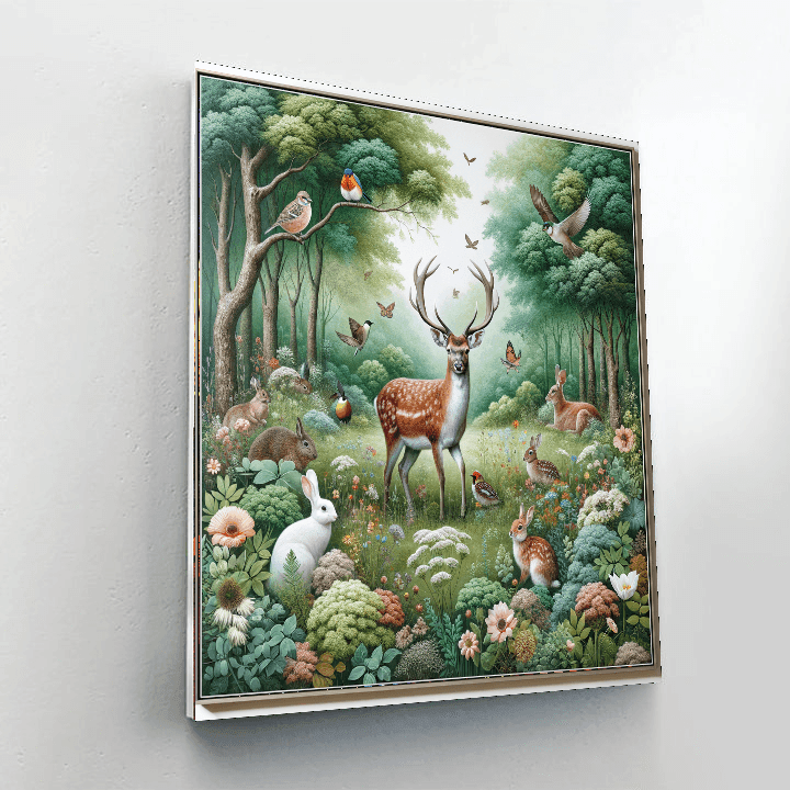 Charming Wildlife Refuge Painting Number Kit