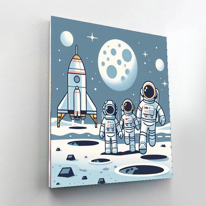 Lunar Landing Legends Paint By Number