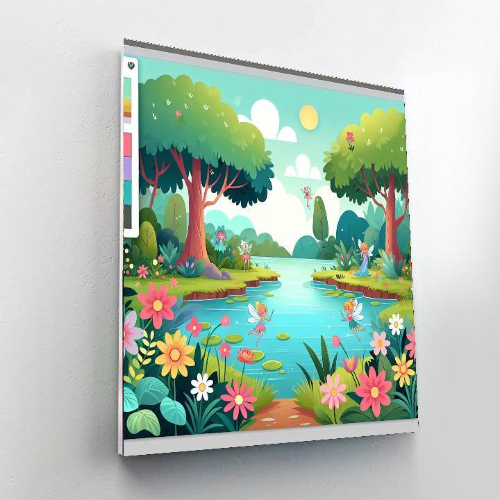The Enchanted Riverbank Painting By Numbers Kit