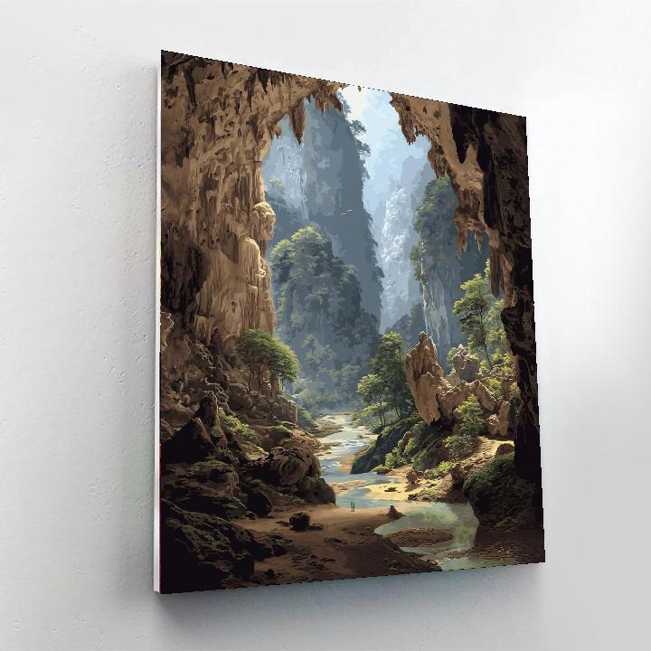 Hang Sơn Đoòng Cave - Vietnam DIY Paint By Numbers