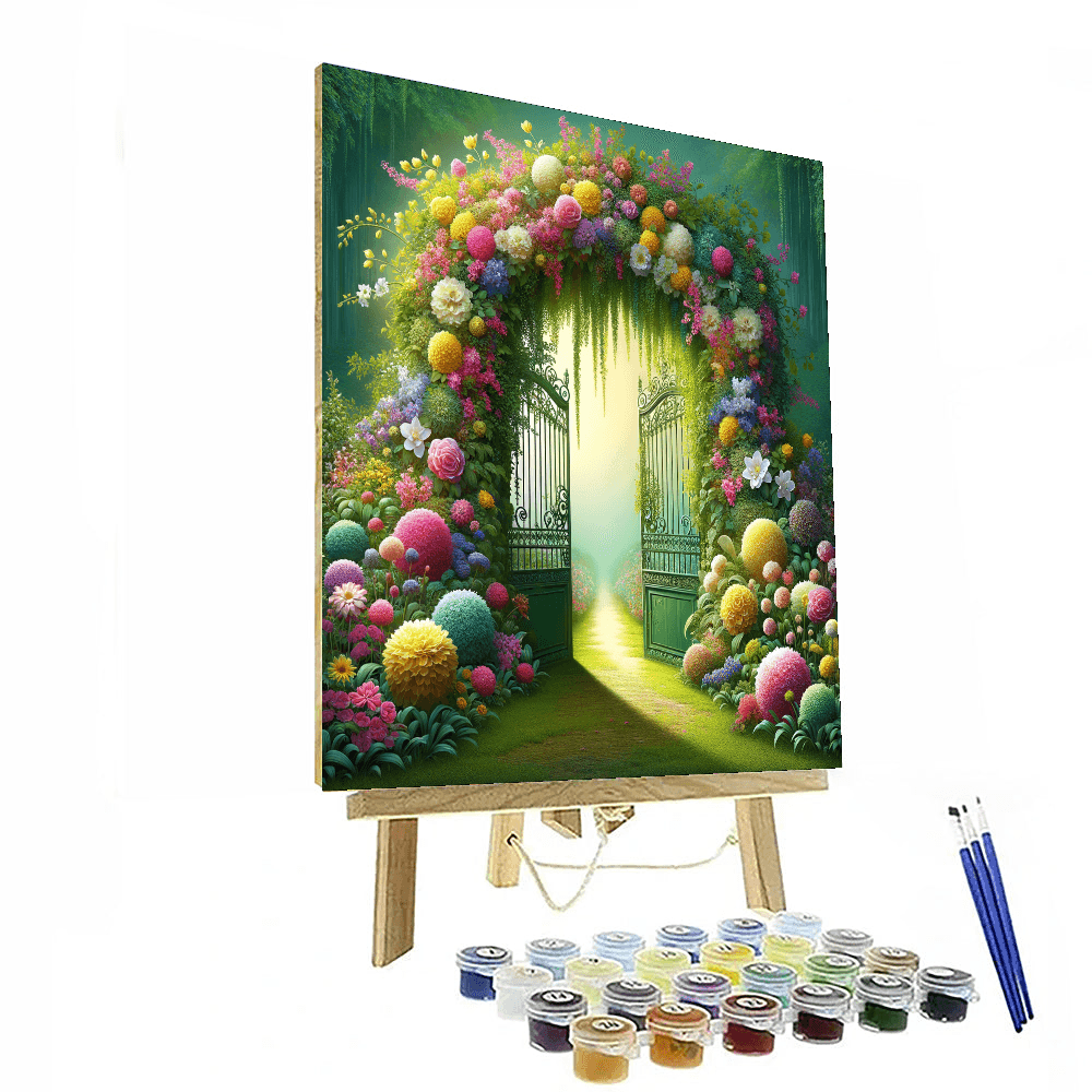 Magical Garden Gate DIY Paint By Numbers