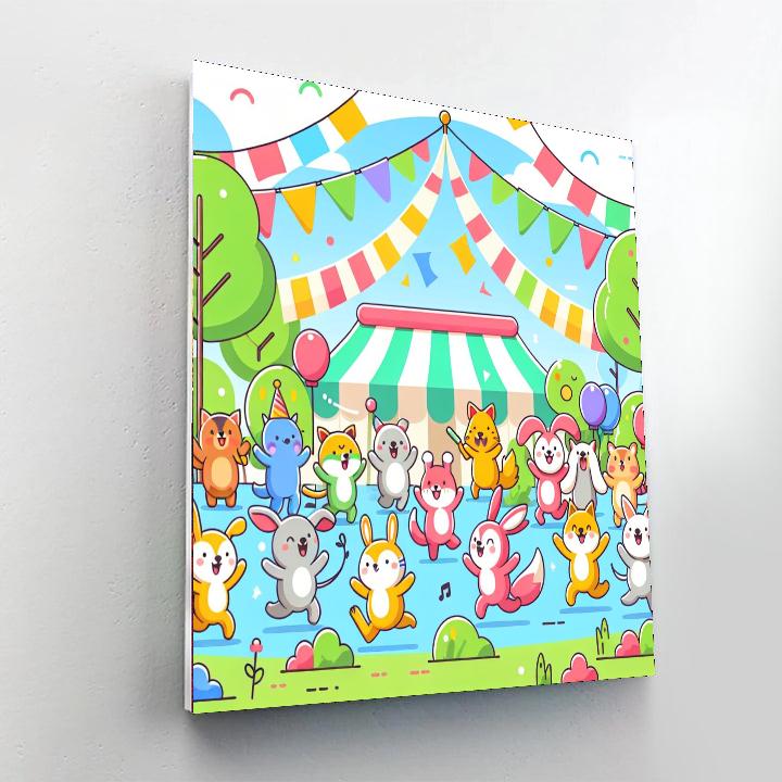 Festival Of Fantastic Beasts Number Painting