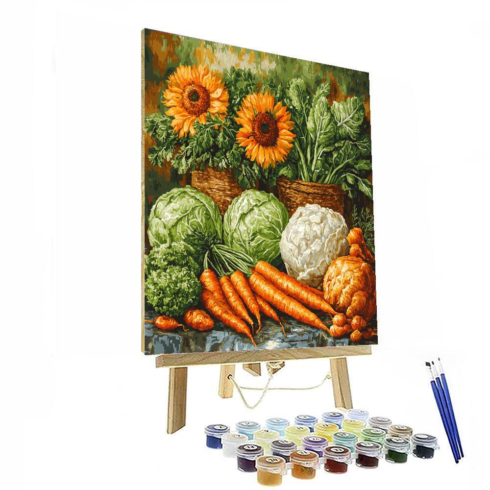 Vincent Van Gogh Inspired Van Gogh's Vibrant Vegetables  Paint By Numbers Kits