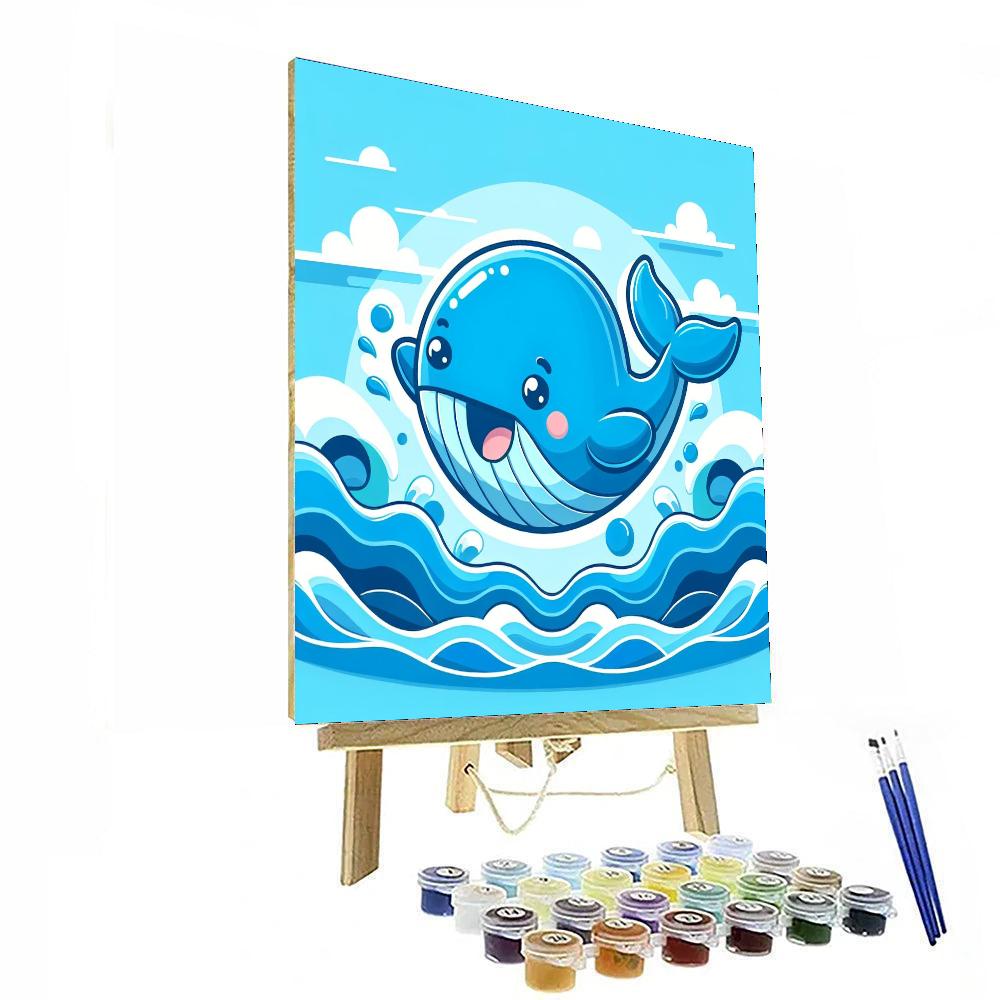Playful Whale Paint By Number