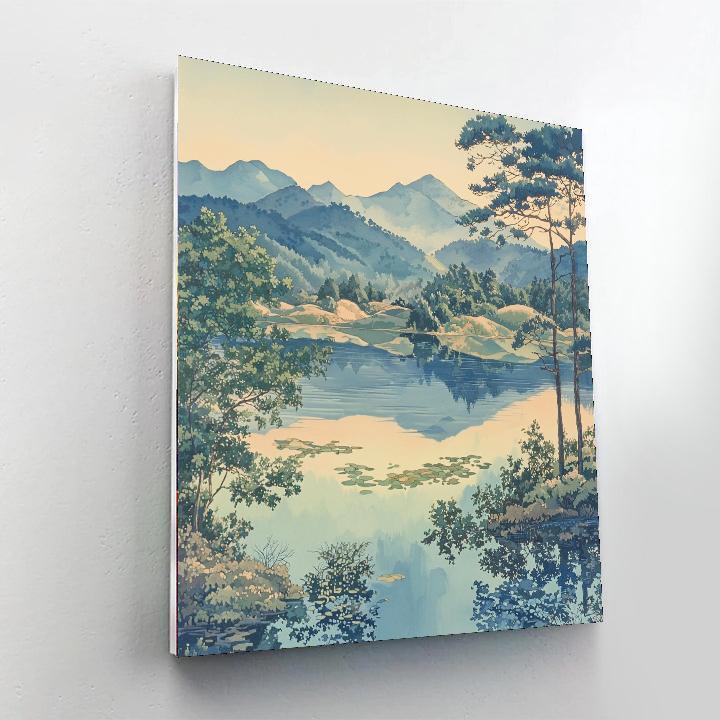 Zhao Mengfu Inspired Symphony Of Serenity  Paint By Color