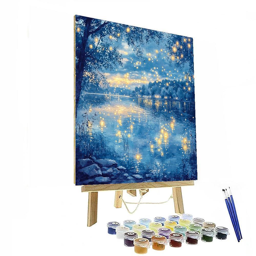 Edgar Degas Inspired Ballet Of Lights  DIY Paint By Numbers