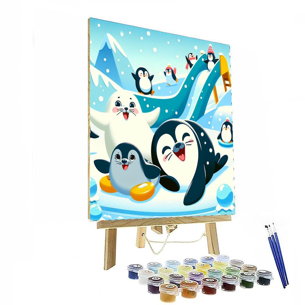 Frosty Arctic Playground Paint By Numbers