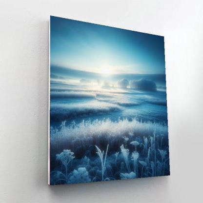 Frosty Morning In The Countryside Paint By Numbers Art
