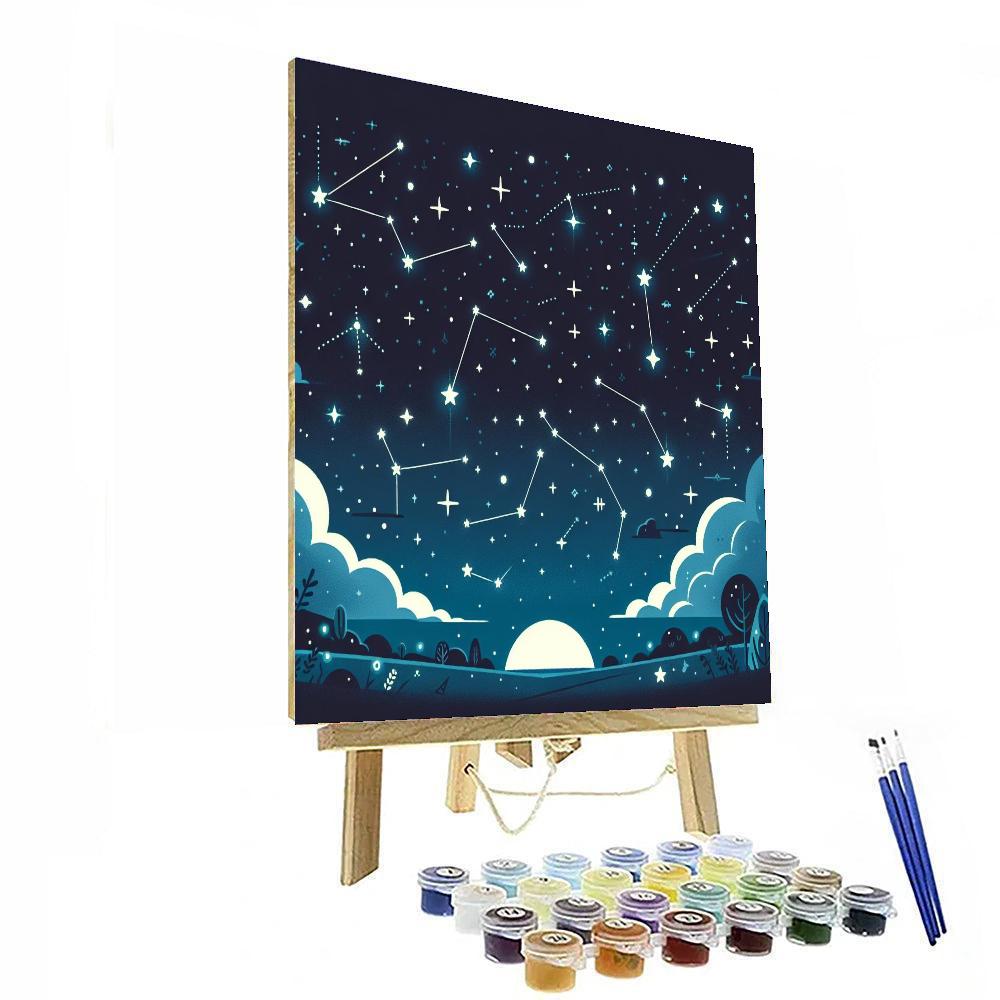 Mystery In The Night Sky Paint By Color