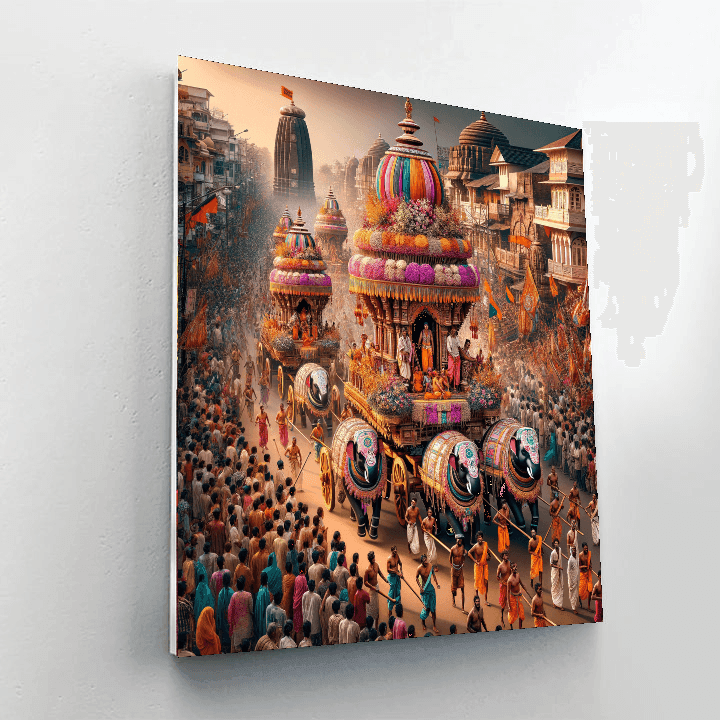 Rathayatra - India Paint By Color