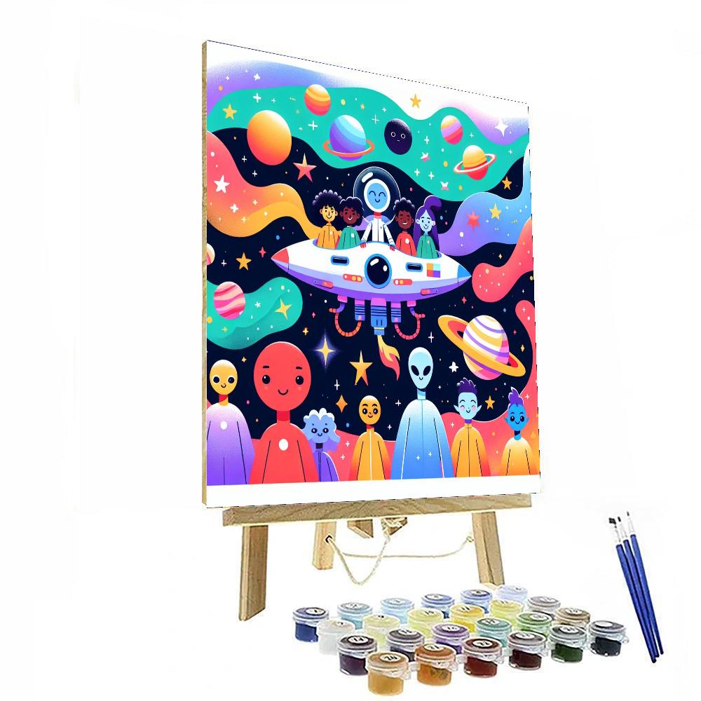Fantastical Space Adventure Paint By Numbers
