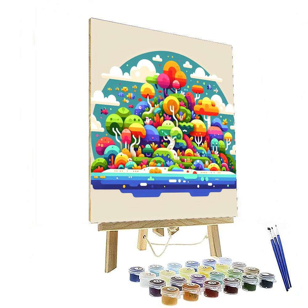 Island Of Imagination Paint By Color