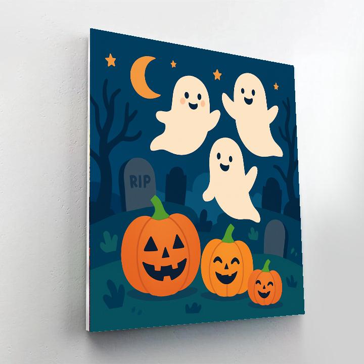 Spooky Halloween Hunt Painting By Numbers Kit