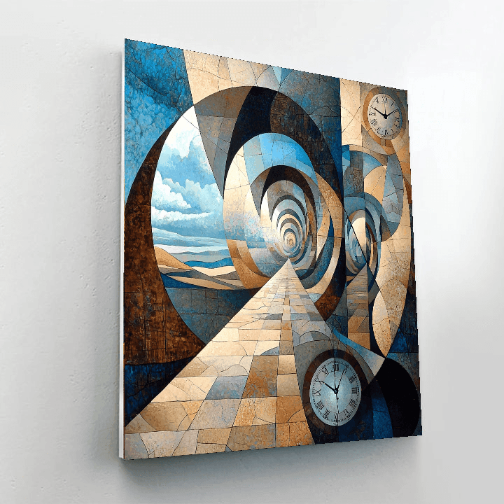 Rene Magritte Inspired Time For Reflections  Paint By Numbers Art