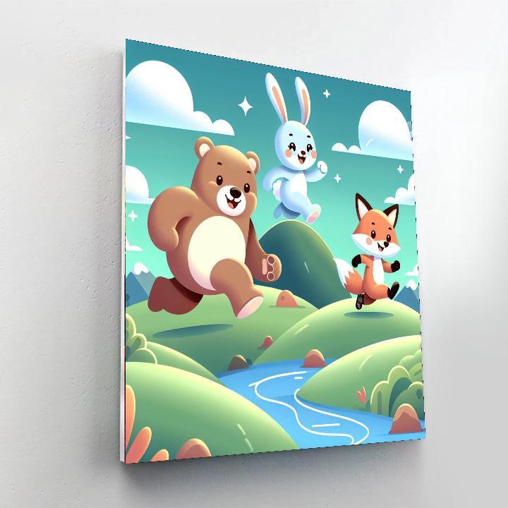 Happy Explorer Animals Paint By Numbers Art