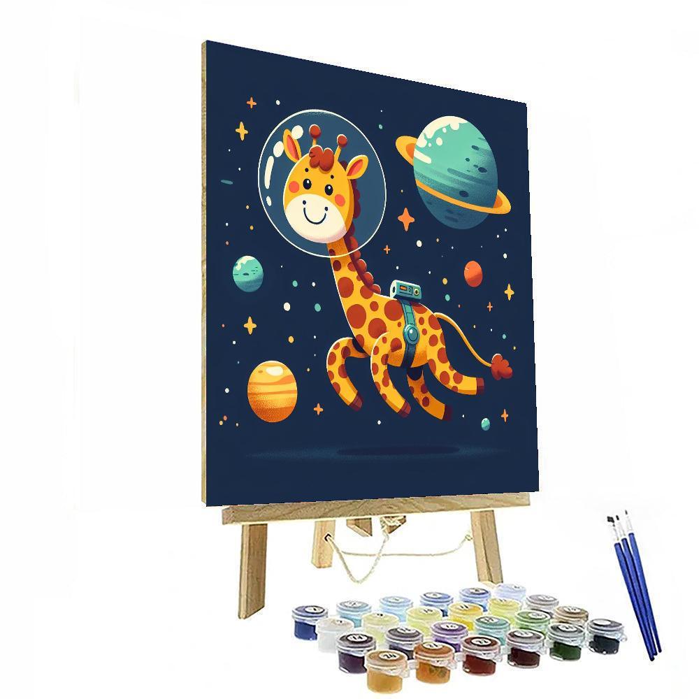 Galaxy Giraffe Adventure Paint By Color