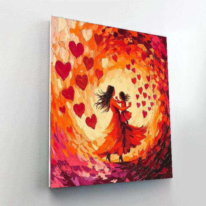 Dance Of The Hearts DIY Paint By Numbers