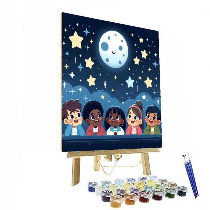Joyful Starry Night Paint By Numbers Kits