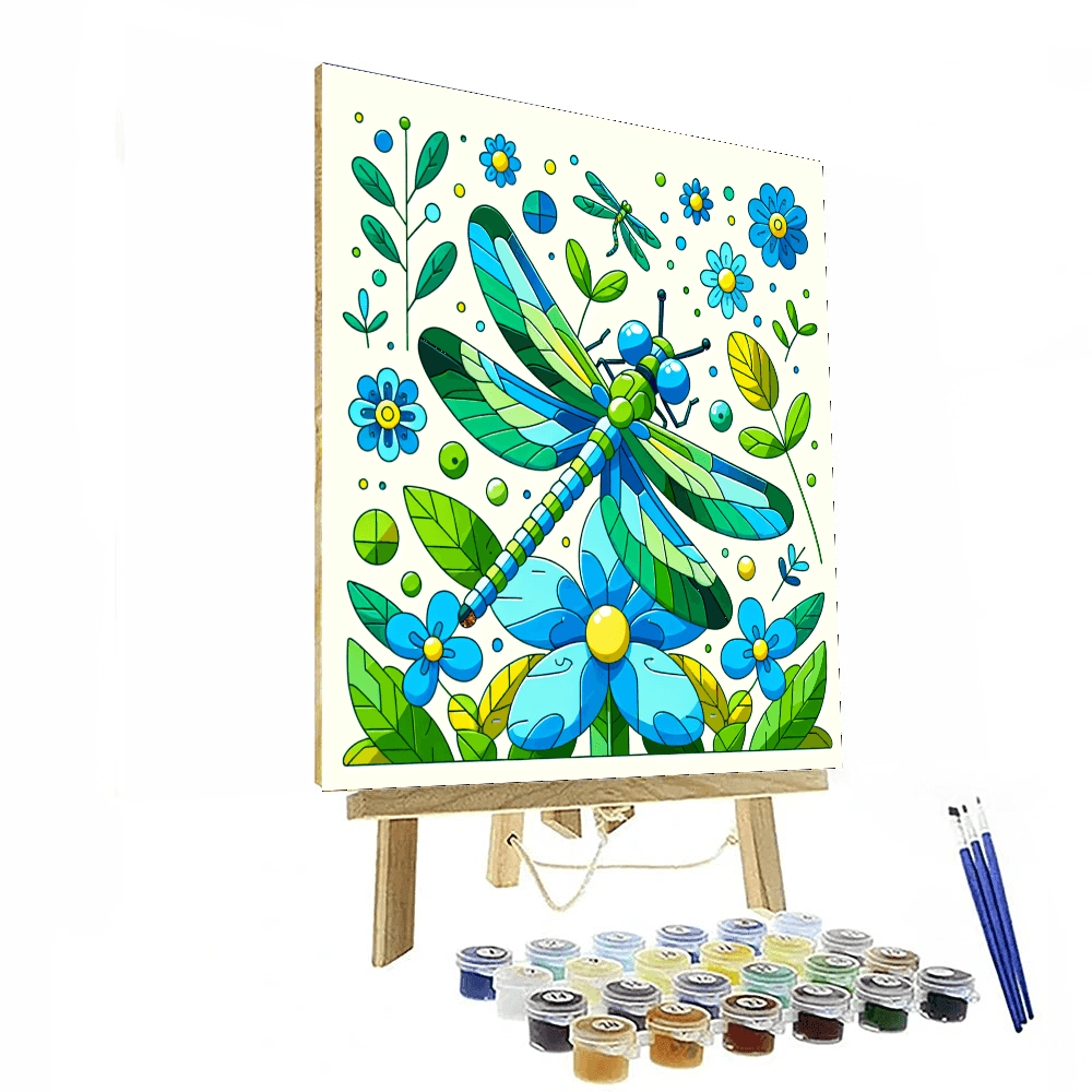 Dashing Dragonfly Painting Number Kit