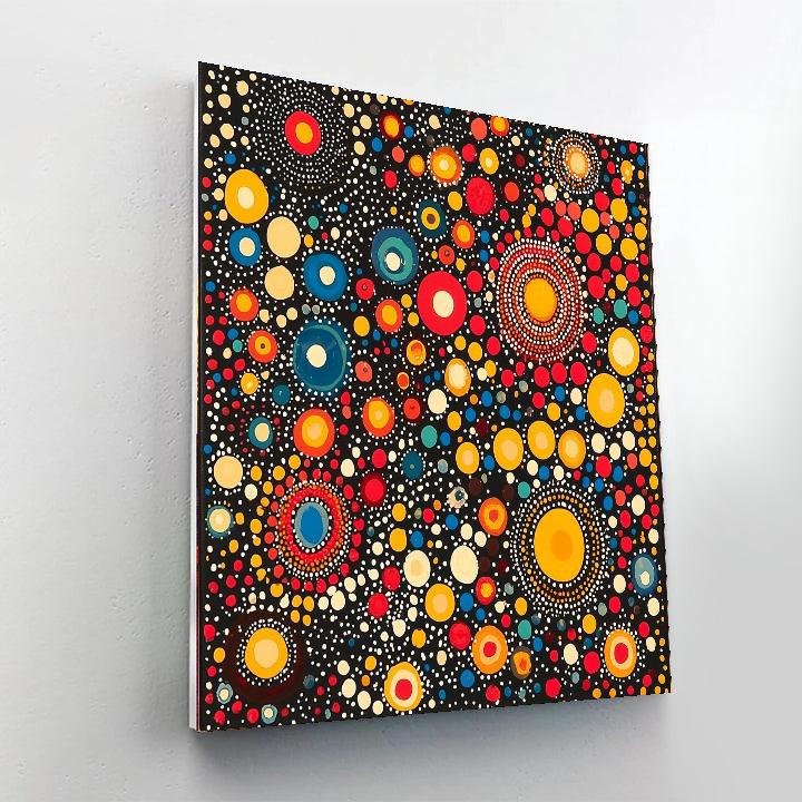 Yayoi Kusama Inspired Harmony Of Dots  DIY Paint By Numbers