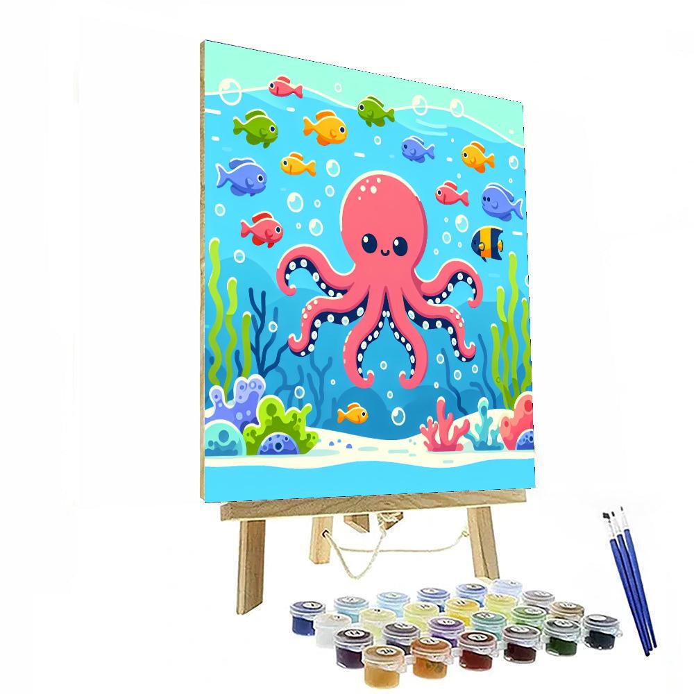 Oceanic Octopus Odyssey Painting Number Kit