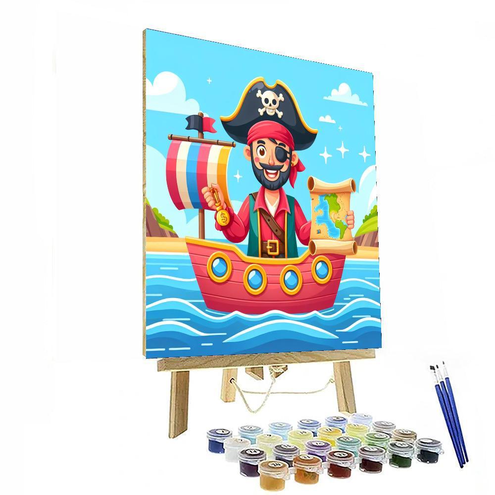 Fantasy Pirate Ship Adventure Paint By Color