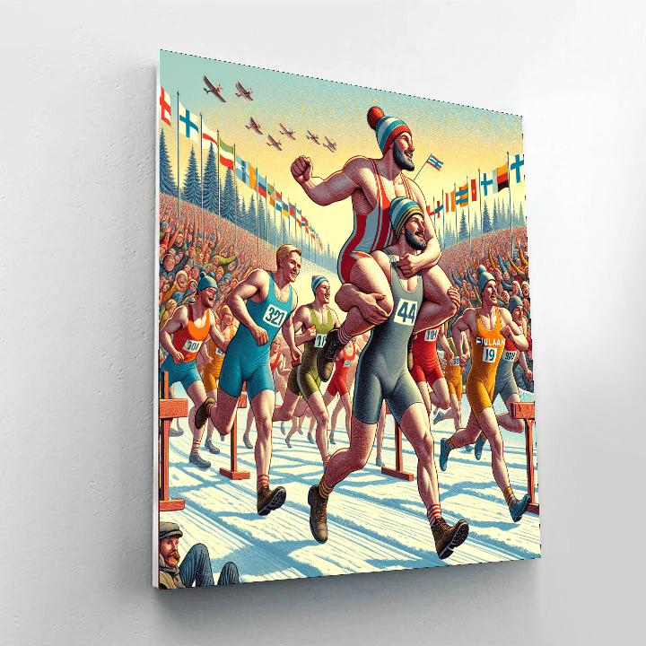 Wife Carrying World Championship - Sonkajarvi, Finland Numbered Painting Kits