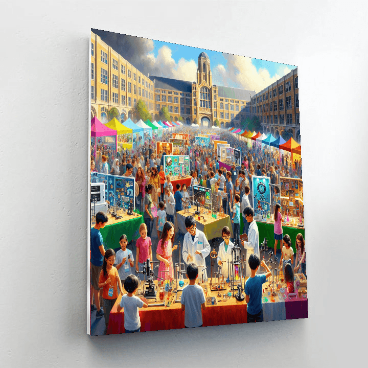 Harvey Mudd Festival DIY Paint By Numbers