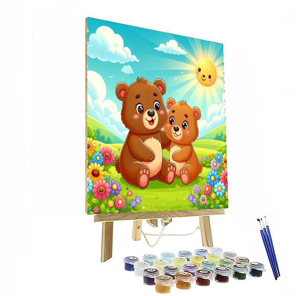Bouncy Bear Fun Paint By Numbers