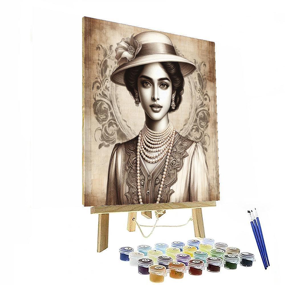 Retro Vintage Glamour Paint By Color