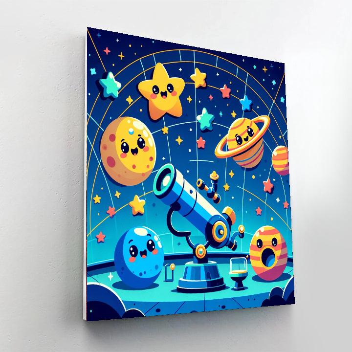 Playful Planetarium Paint By Numbers Art