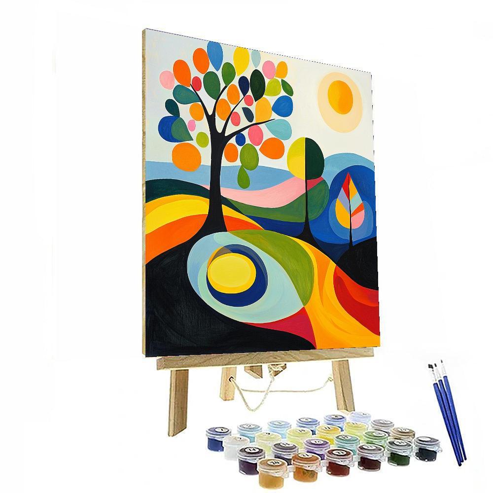 Joan Miró Inspired Journey Through Imagination  Paint By Number